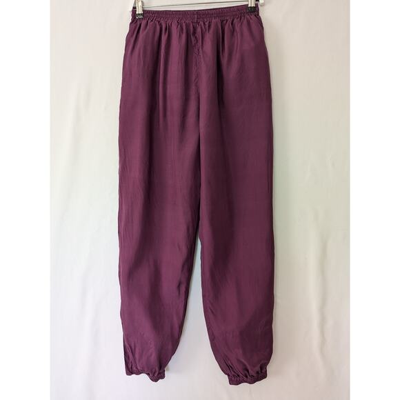 Vintage 90s Y2K Details Express 2-Piece Silk Track Suite Jacket Joggers Size L - Picture 3 of 16